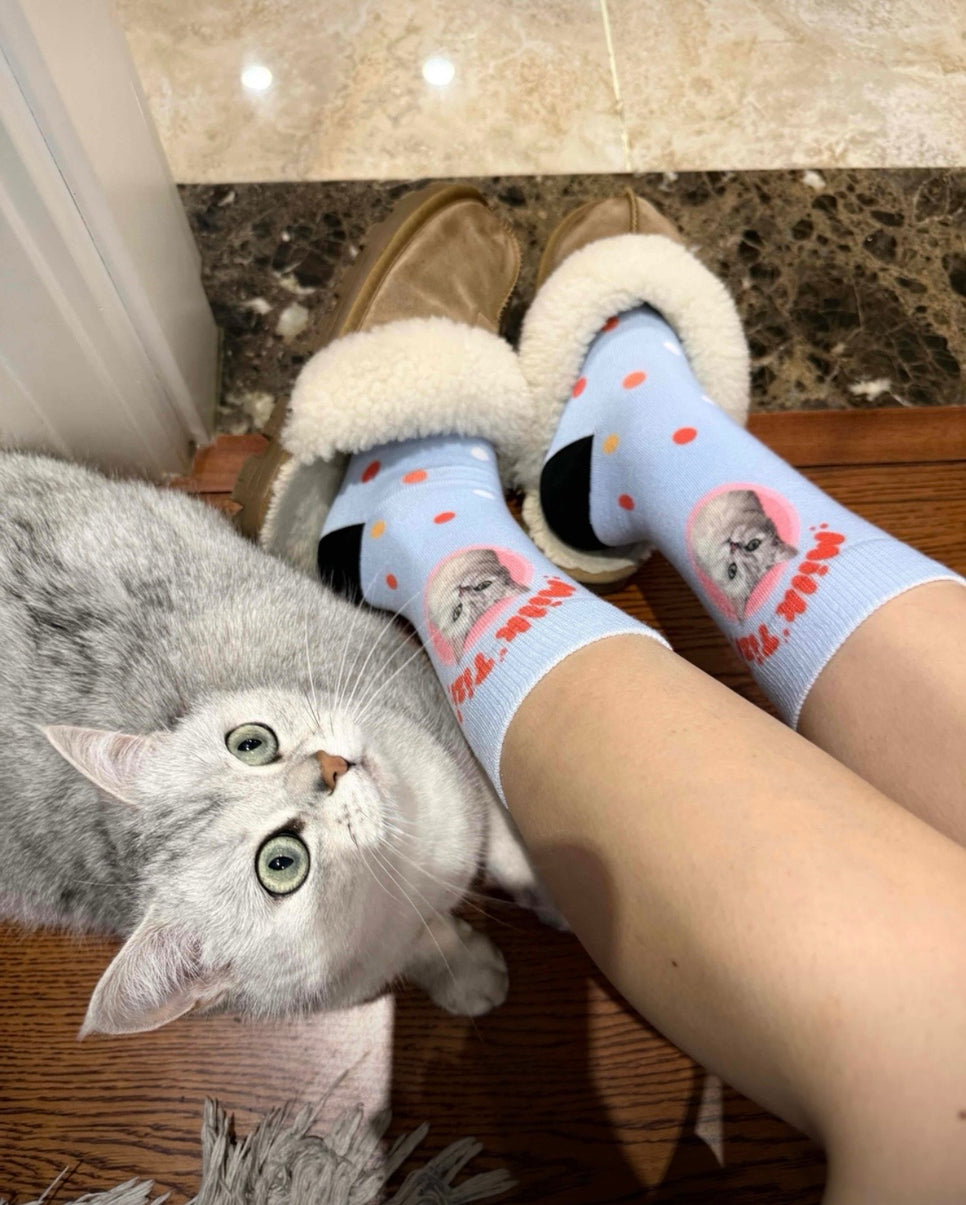 Sky Confetti crew socks